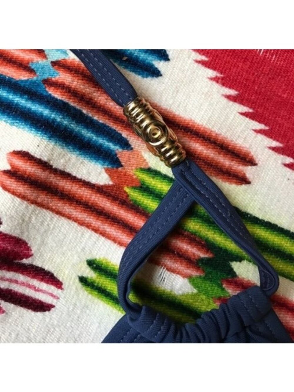 FCUK French Connection Triangle String Bikini Top Hardware - Picture 4 of 7
